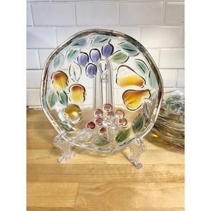 Mikasa “Garden Harvest” Raised Glass Plate Fruit